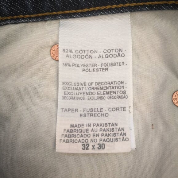 Signature by Levi Strauss & Co. Men's Slim Straight Size 32/30 Medium Wash Jeans - Picture 6 of 12